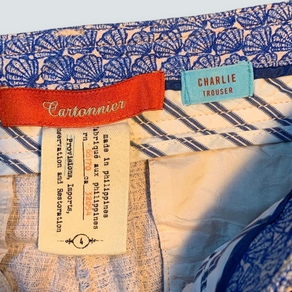 Anthropologie Cartonnier By the Sea Charlie Trouser Ankle Length Sizes 4 and 0 - Picture 9 of 16